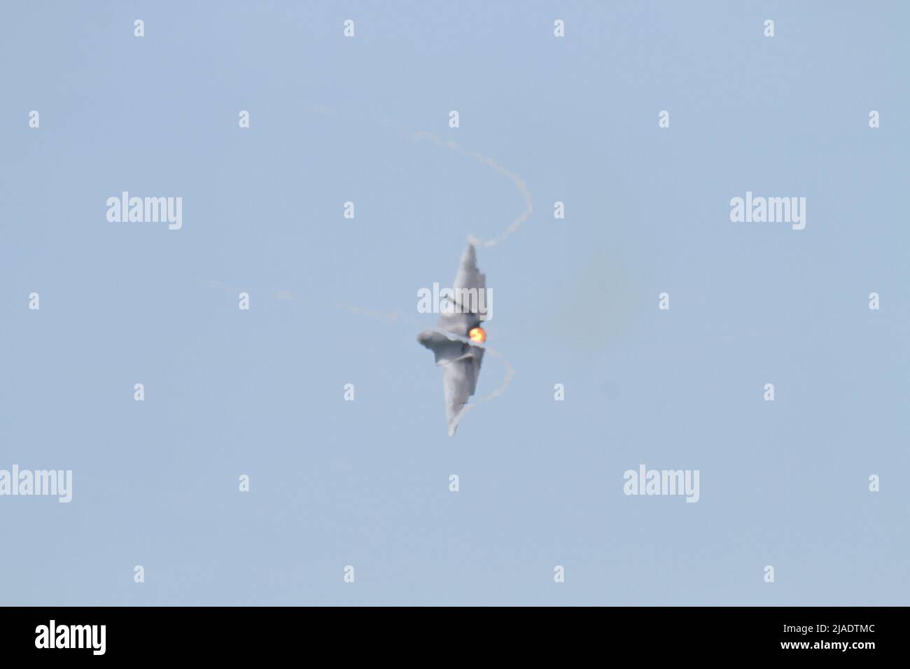 29 maggio 2022, New York, New York, Stati Uniti d'America: 26 maggio 2022 NEW YORK l'inizio ufficioso della beta estiva con l'annuale Bethpage Federal Credit Union Air show al Jones Beach state Park. L'evento annuale si svolge nel fine settimana del Memorial Day 150.000 gli spettatori hanno apprezzato lo spettacolo guardando gli aerei volare sulla spiaggia. The Lockheed Martin F-35 Lightning II è una famiglia americana di aerei da combattimento multirole stealth monosedali, monotomotore, per tutte le condizioni meteorologiche, destinati a eseguire sia missioni di superiorità aerea che di sciopero (Credit Image: © Bruce Cotler/ZUMA Press Wire) Foto Stock