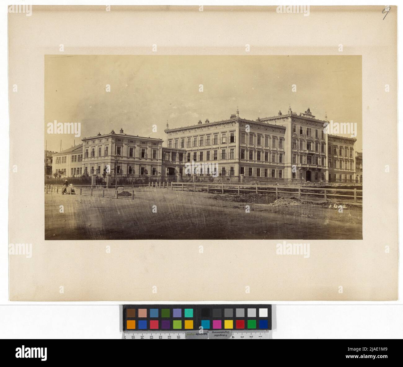 6th, mercato del grano - laboratorio chimico dell'università tecnica. Victor Luntz (1840-1903), precedentemente di proprietà di Andreas Groll (1812-1872), fotografo Foto Stock