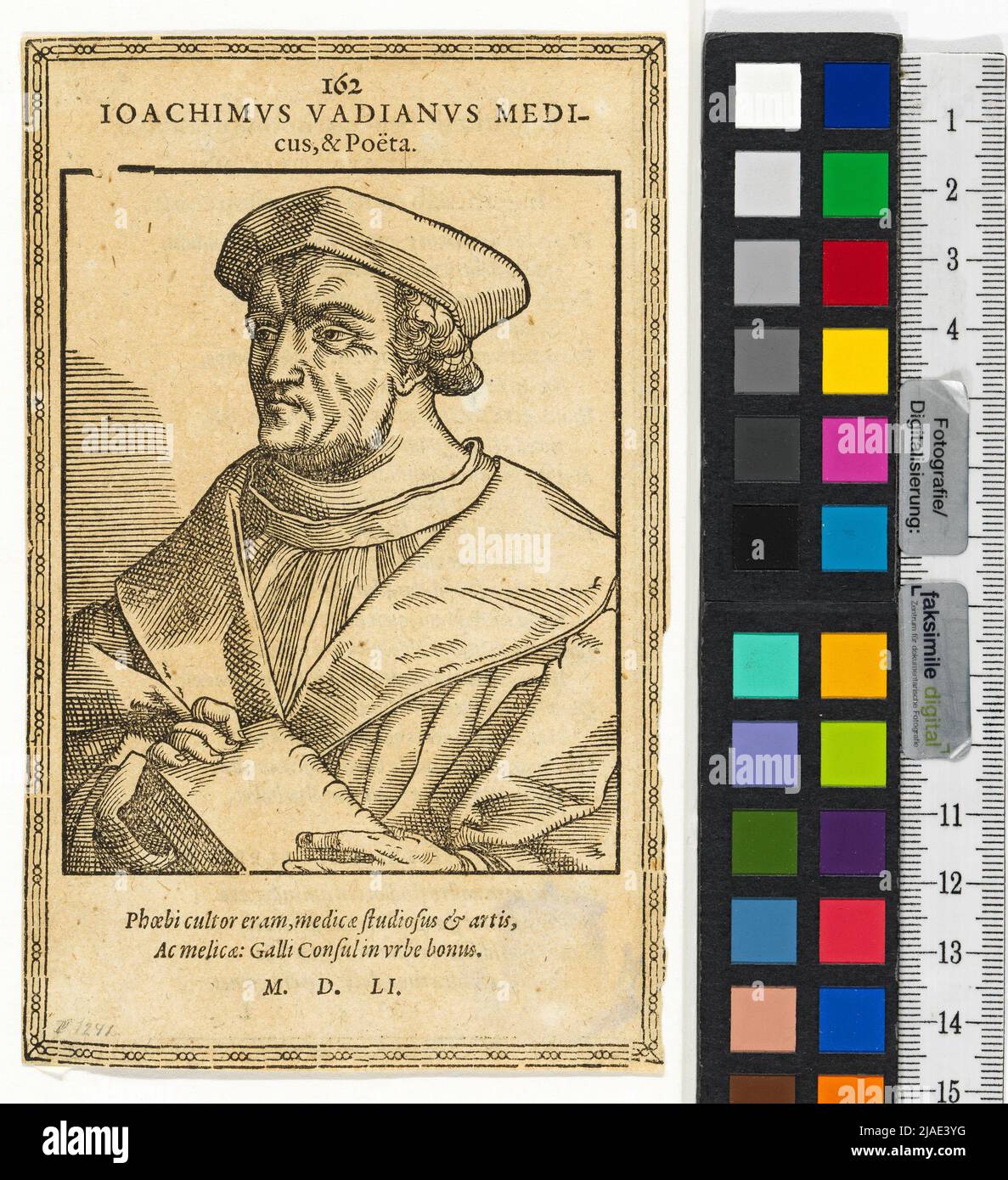 Joachim Vadian (Vadianus, in realtà von Watt, 1484-1551). Dopo: Theodor de Bry (1528-1598) Foto Stock