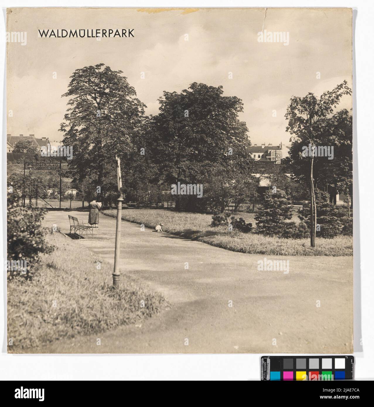10., Waldmüllerpark - Parkweg. Sconosciuto Foto Stock