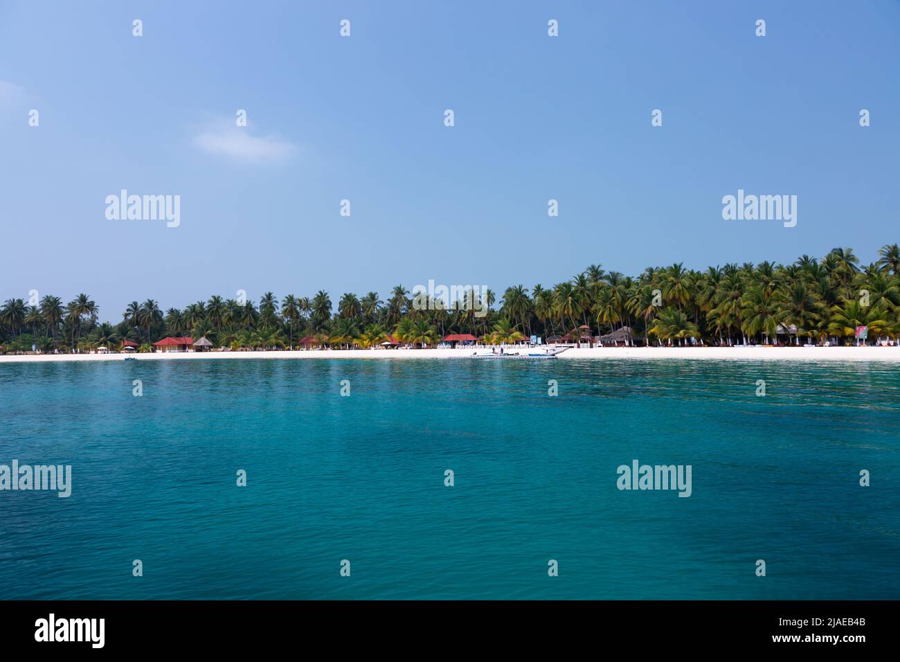 Lakswadeep, India - 13 marzo 2022: Bangaram Island a Lakswadeep Foto Stock