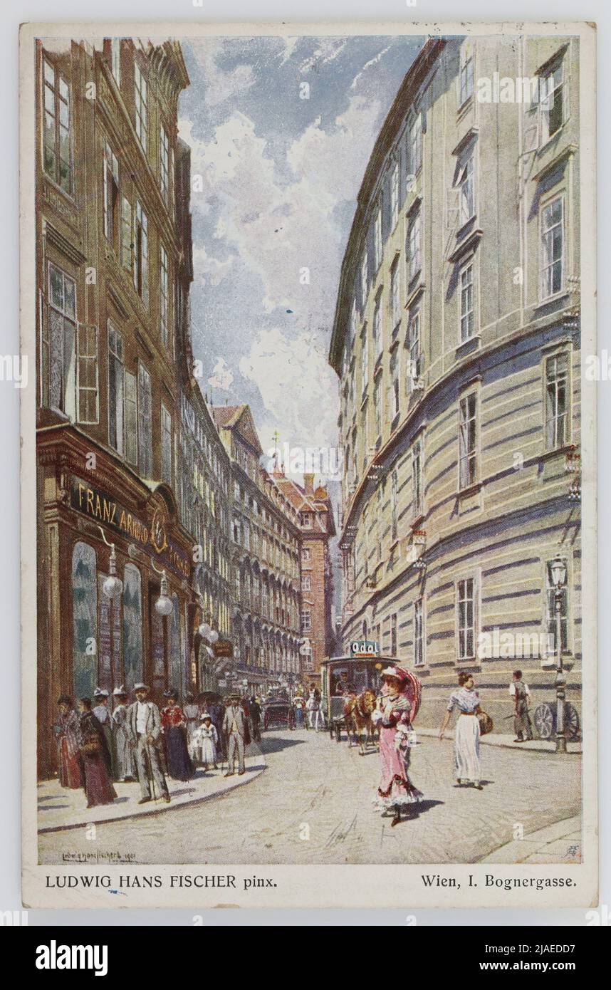 Vienna, I. Bognergasse .. W. R. B. & Co. (Wiener Rotophot-Gesellschaft, Blüh & Co.), produttore, dopo: Ludwig Hans Fischer (1848-1915), cassetto Foto Stock