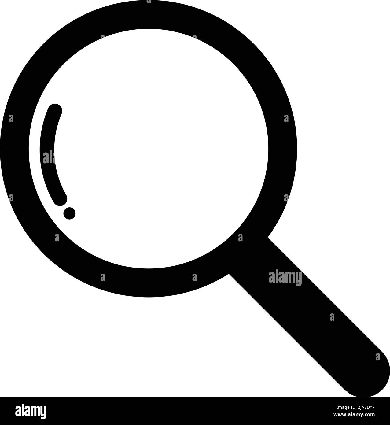 Icona del vettore Loupe. È possibile effettuare ricerche e sondaggi rapidi. Vettore modificabile. Illustrazione Vettoriale