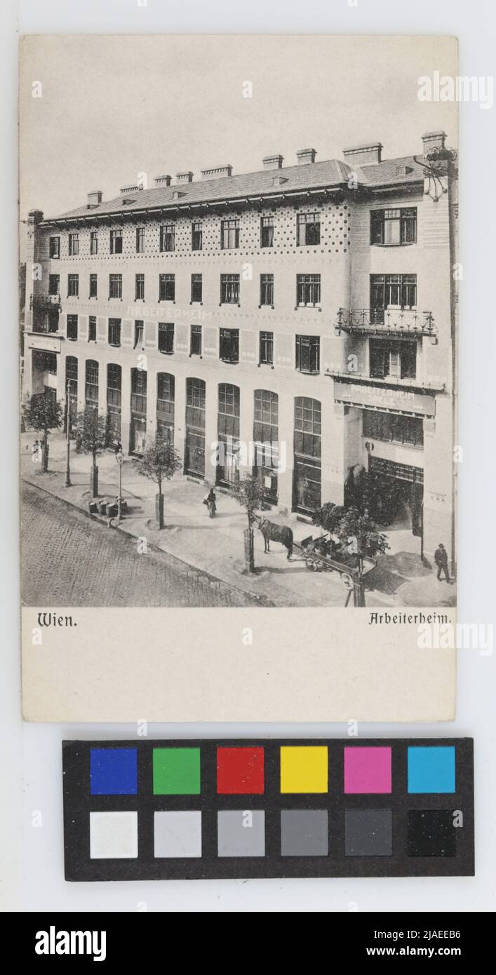 10., Laxenburger Straße 8-10 - i preferiti dei lavoratori a casa, cartolina. Fratelli Kohn KG (B. K. W. I.), PRODUTTORE Foto Stock