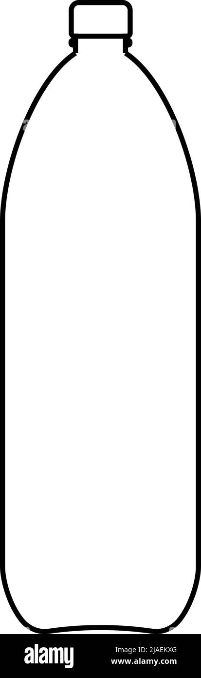 set icone riciclaggio bottiglie di plastica, simbolo di segno vettoriale riciclaggio bottiglie di plastica per acqua e bevande, riciclabile Illustrazione Vettoriale