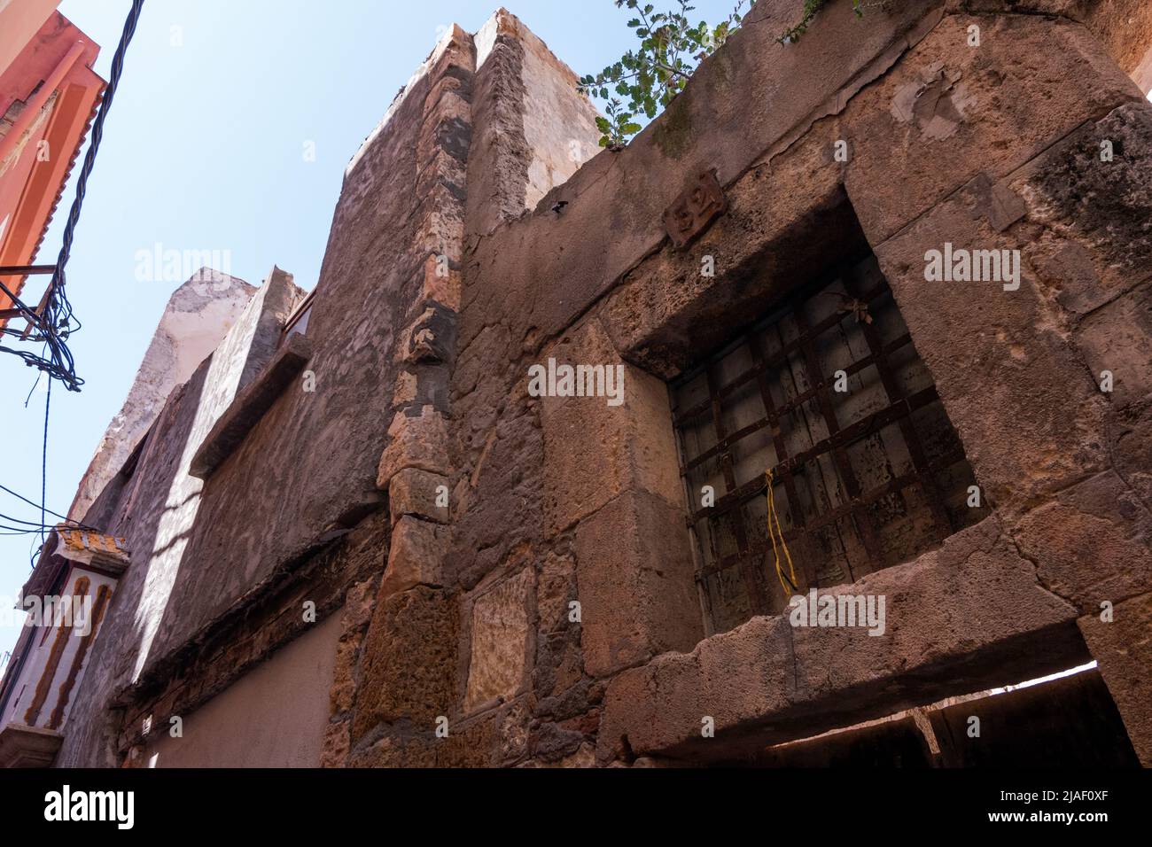 Tarragona è una città costiera della Catalogna (Spagna). È la capitale e la città più grande della contea di Tarragonès, Camp de Tarragona. Foto Stock