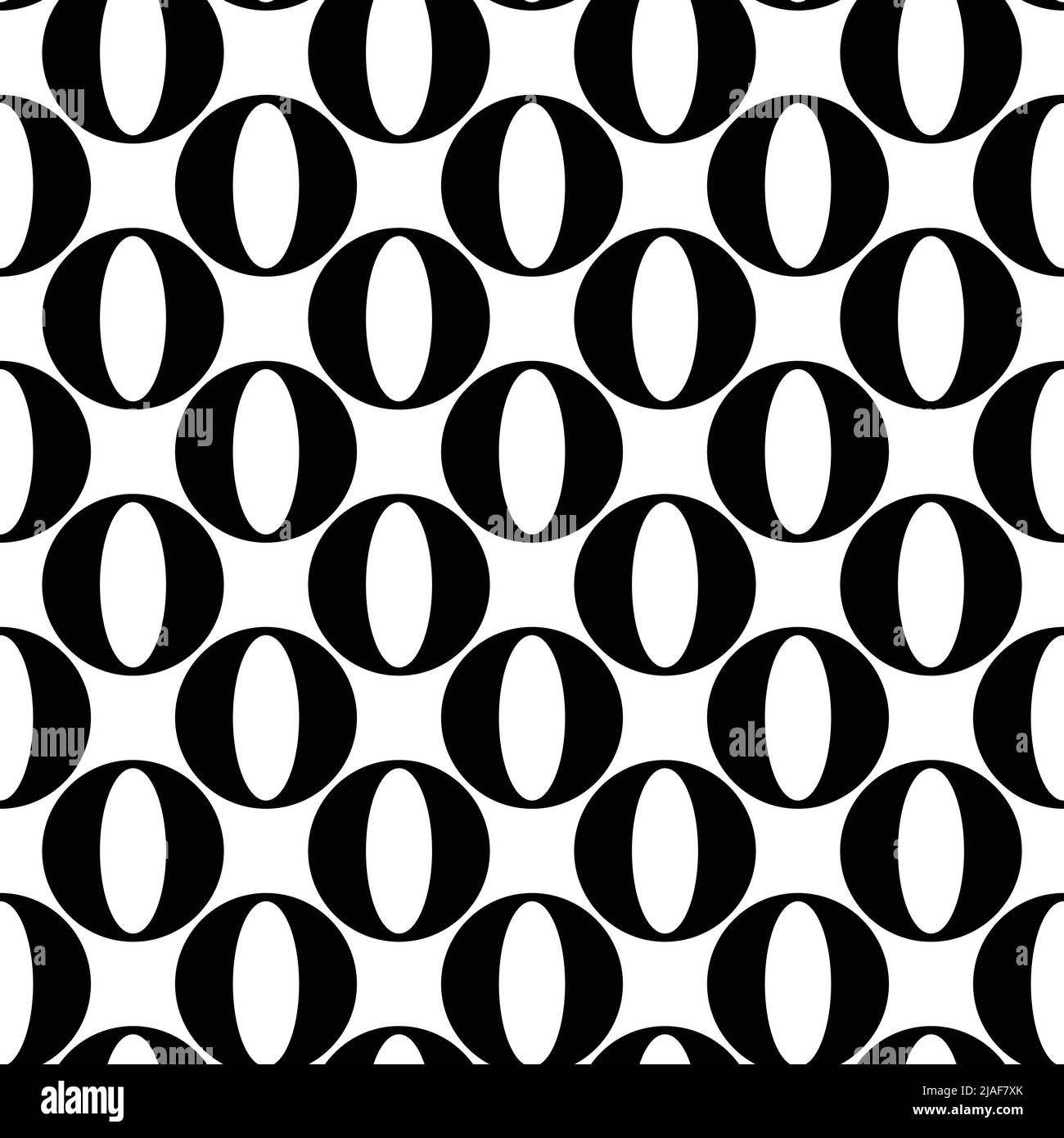 Astratto moda monocromo polka puntini sfondo. Motivo senza cuciture in bianco e nero con cerchi testurizzati. Modello per invito, poster Illustrazione Vettoriale