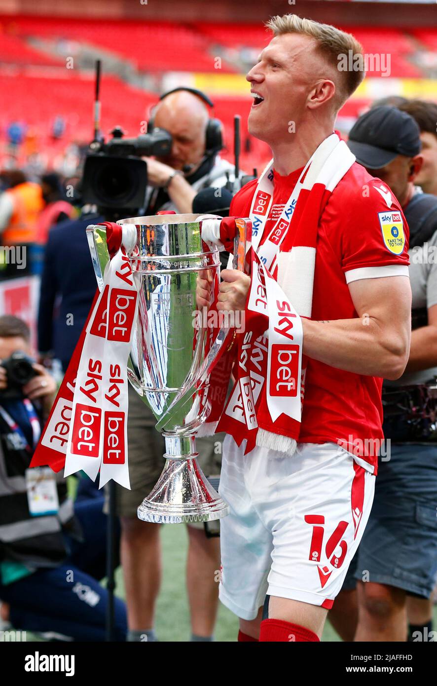 LONDRA, INGHILTERRA - MAGGIO 29:durante il Campionato si gioca -off finale tra Huddersfield Town e Nottingham Forest al Wembley Stadium , Londra, UK 29th Maggio Foto Stock