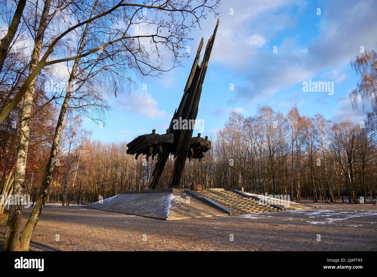 Ryazan, Russia - 22 novembre 2021: Monumento alla Fratellanza sovietica-polacca in armi Foto Stock