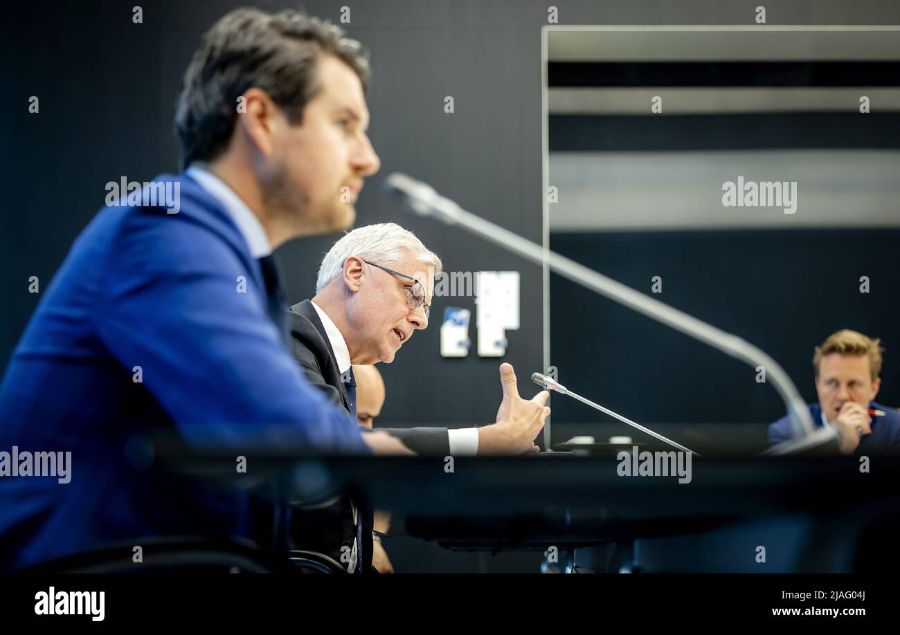 2022-05-30 13:50:38 L'AIA - Segretario di Stato van rij della fiscalità e delle autorità fiscali durante un briefing stampa sul razzismo istituzionale alle autorità fiscali. In precedenza è stato annunciato che il gabinetto riconoscerà che una parte dell'amministrazione fiscale e doganale è stata soggetta a razzismo istituzionale. ANP ROBIN VAN LONKHUIJSEN olanda OUT - belgio OUT Foto Stock