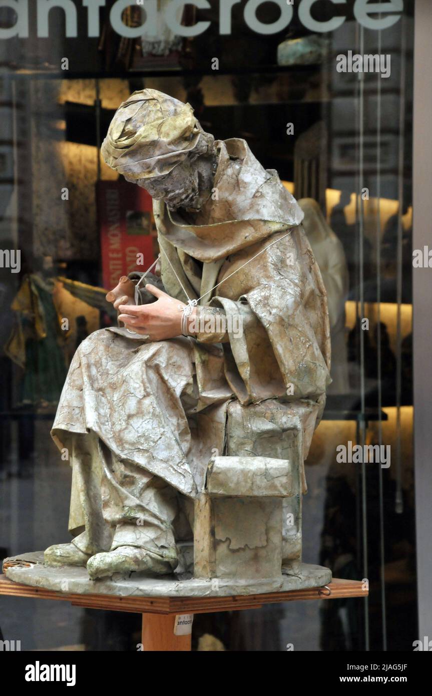 Statua di papier-mache a Lecce, regione Puglia, Italia meridionale Foto Stock