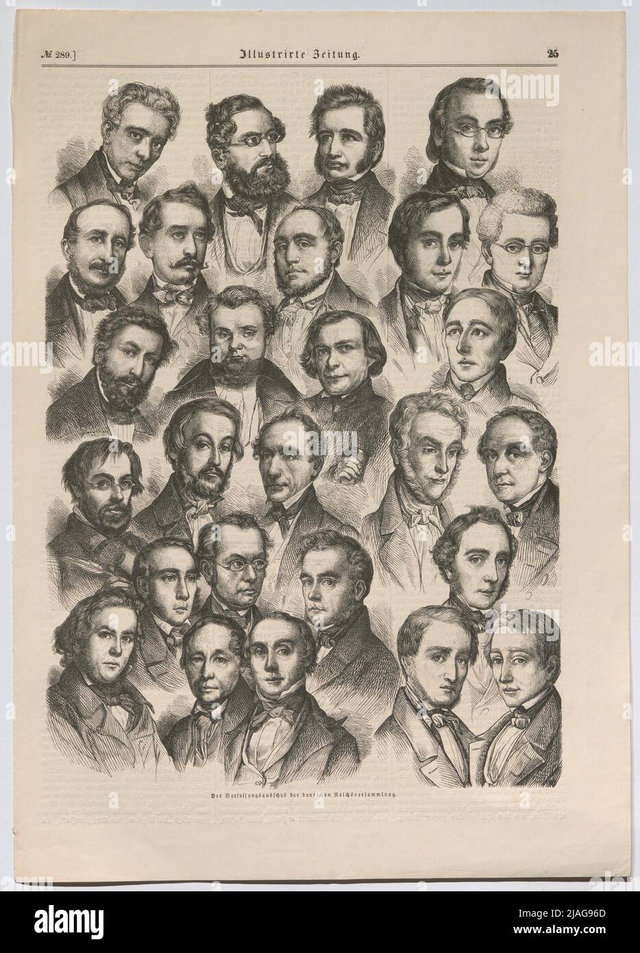 La commissione costituzionale dell'Assemblea del Reich tedesco. ' Foto Stock