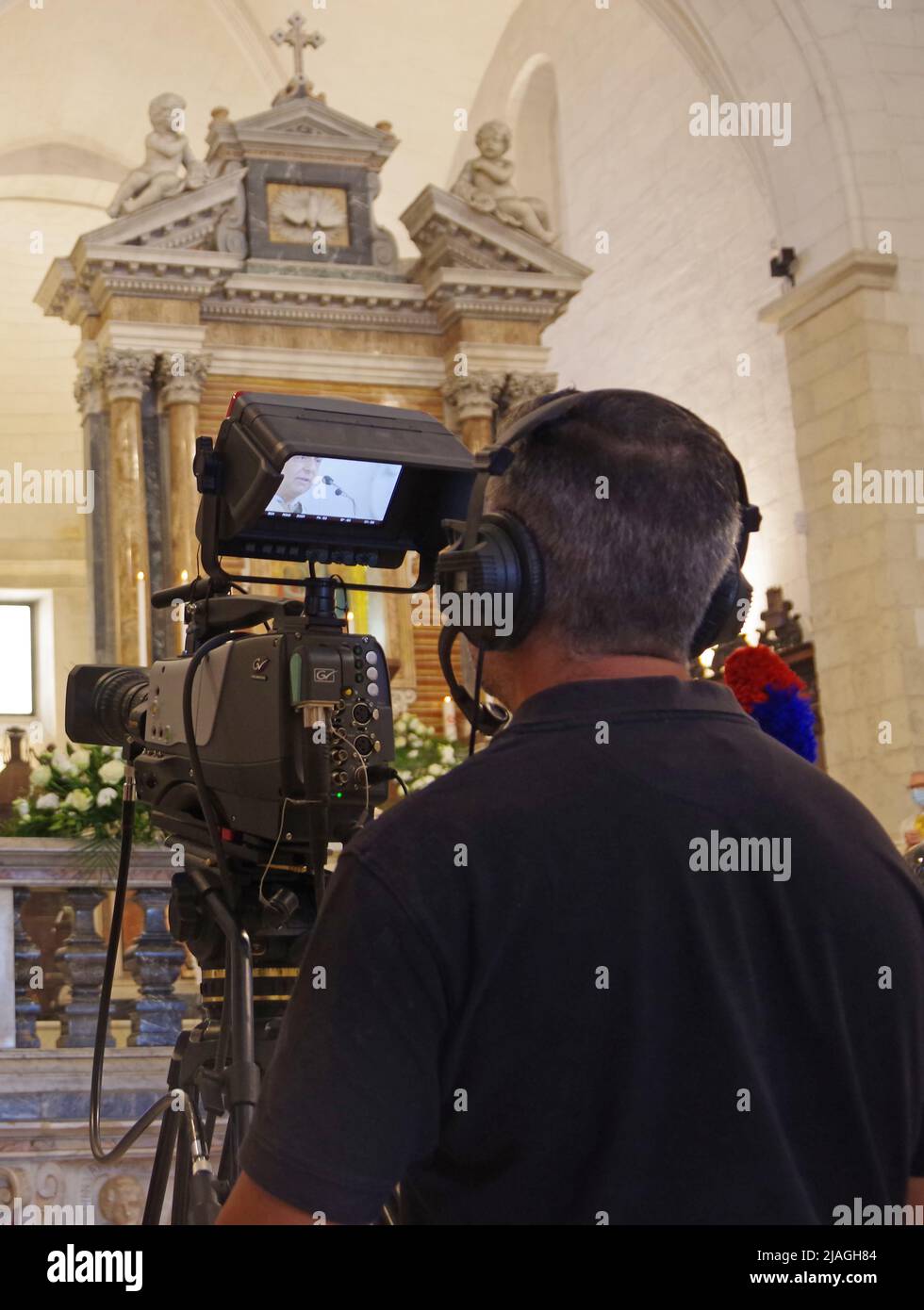 Video making a Sassari, Sardegna, Italia Foto Stock