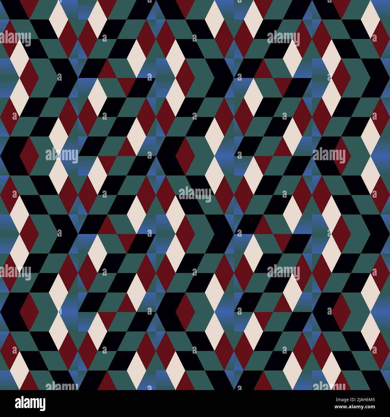 Disegno vettoriale astratto geometrico realizzato con varie forme geometriche ed elementi. Grafica digitale per poster, copertina, arte, presentazione Illustrazione Vettoriale