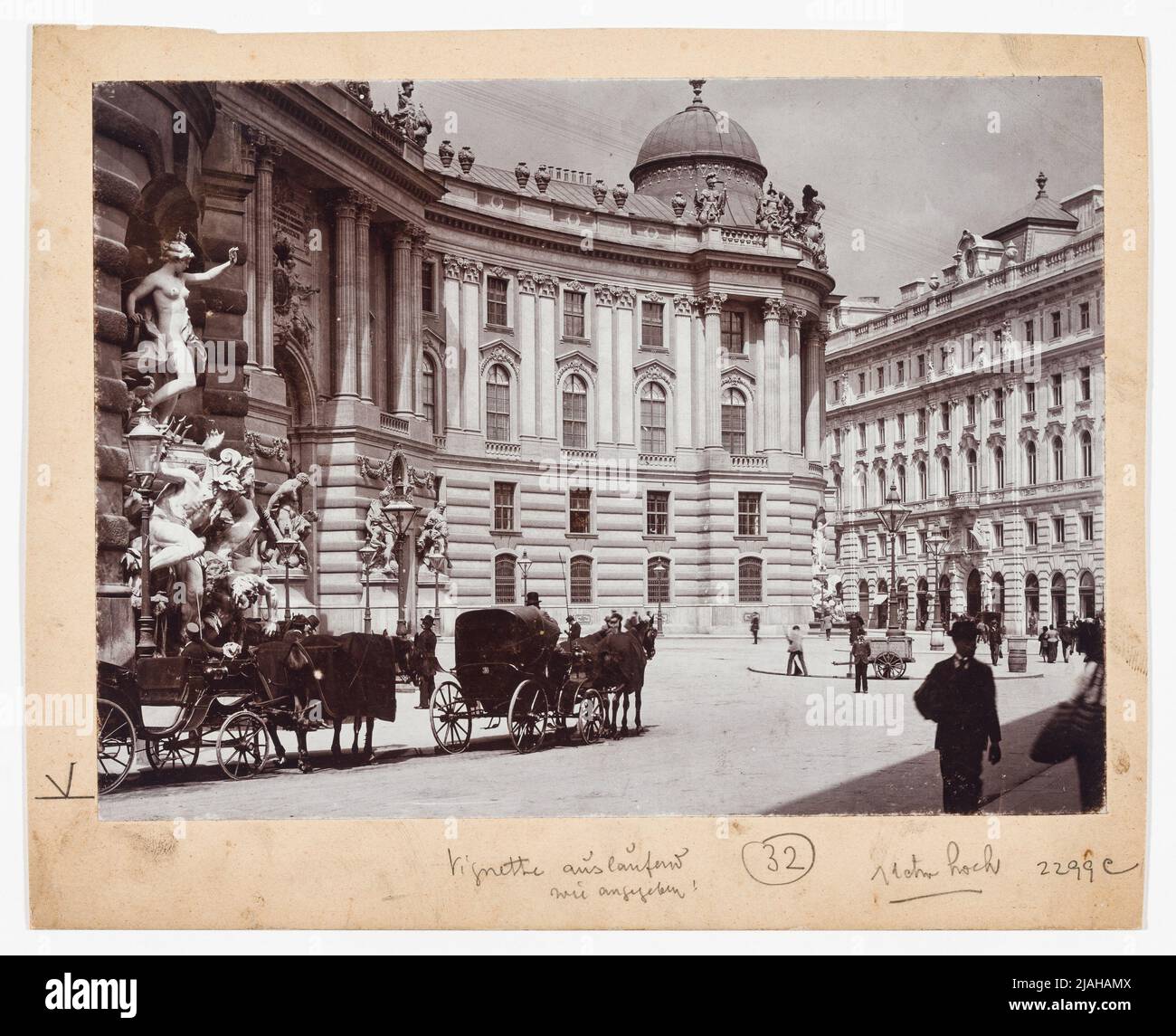 1st, Michaelerplatz 1 - Hofburg - Michaelertrakt. Gerlach & Wiedling (Buch- und Kunstverlag), Casa Editoria, Martin Gerlach sen. (1846-1918), fotografo Foto Stock