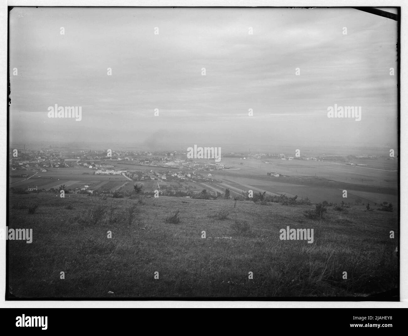 Panoramablick vom Eichkogel Foto Stock