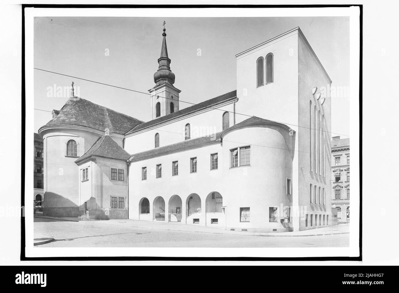 Chiesa parrocchiale di San Gertrud (18th, Währinger Straße 95), vista all'aperto Foto Stock