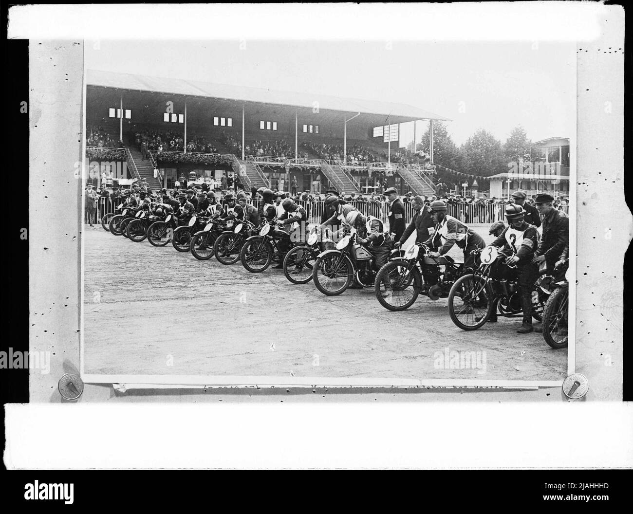 Motorradrennen a 1930 (?) Foto Stock