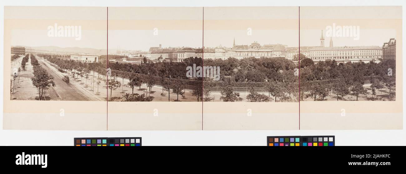1st, anello - generale - vista panoramica dal castello contro nord. Oscar Kramer (1835-1892), casa editrice, Michael Frankenstein (1843-1918), fotografo Foto Stock