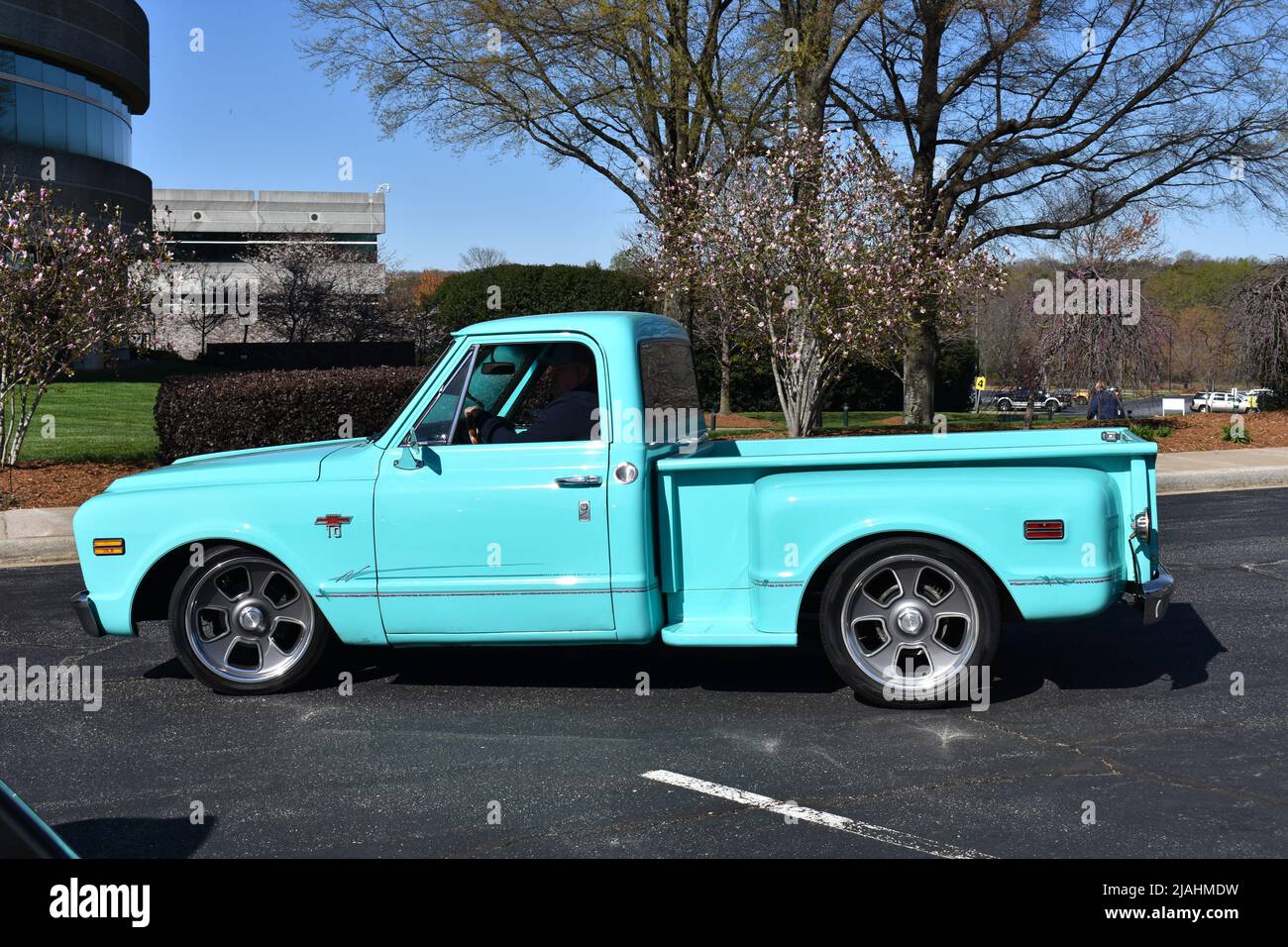 Un pick-up vintage Chevrolet C-10 Stepside. Foto Stock