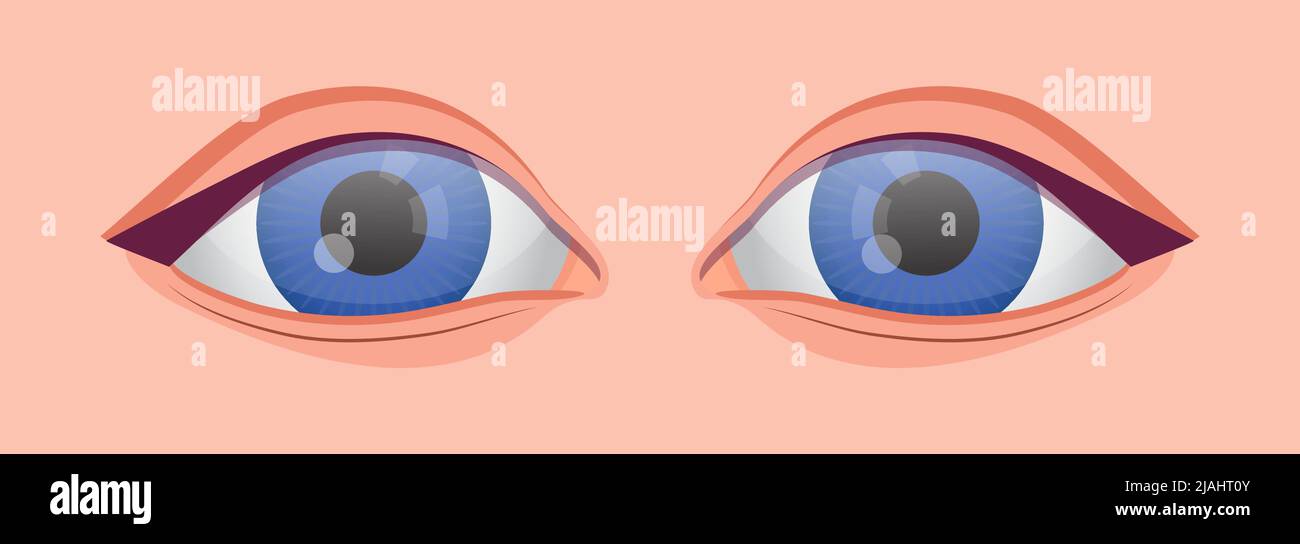 Vettore icona occhio umano per applicazioni mediche, web, blog. Controllare l'illustrazione della vista. Optometristo, problema oftalmologico e malattia. Miopia, glaucoma t Illustrazione Vettoriale