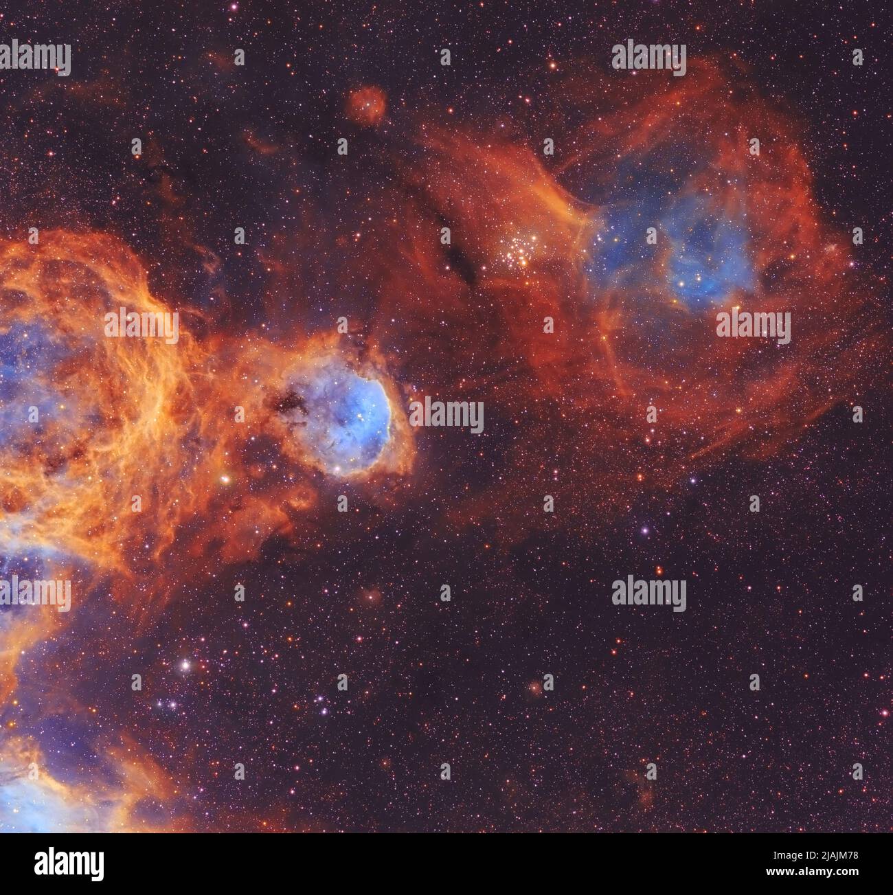 Intorno a ETA Carinae Nebula. Foto Stock