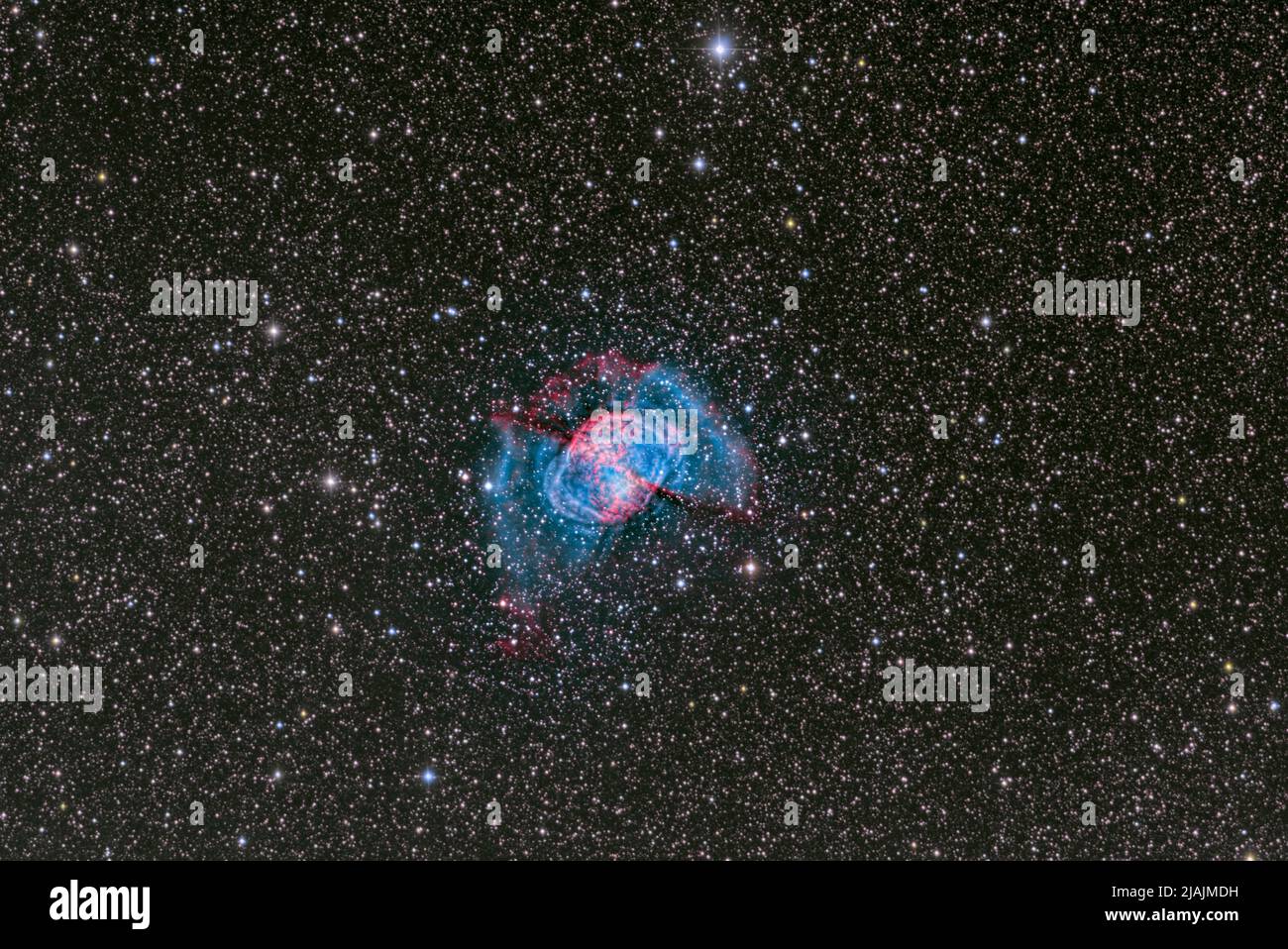 Dumbbell Nebula, Messier 27. Foto Stock
