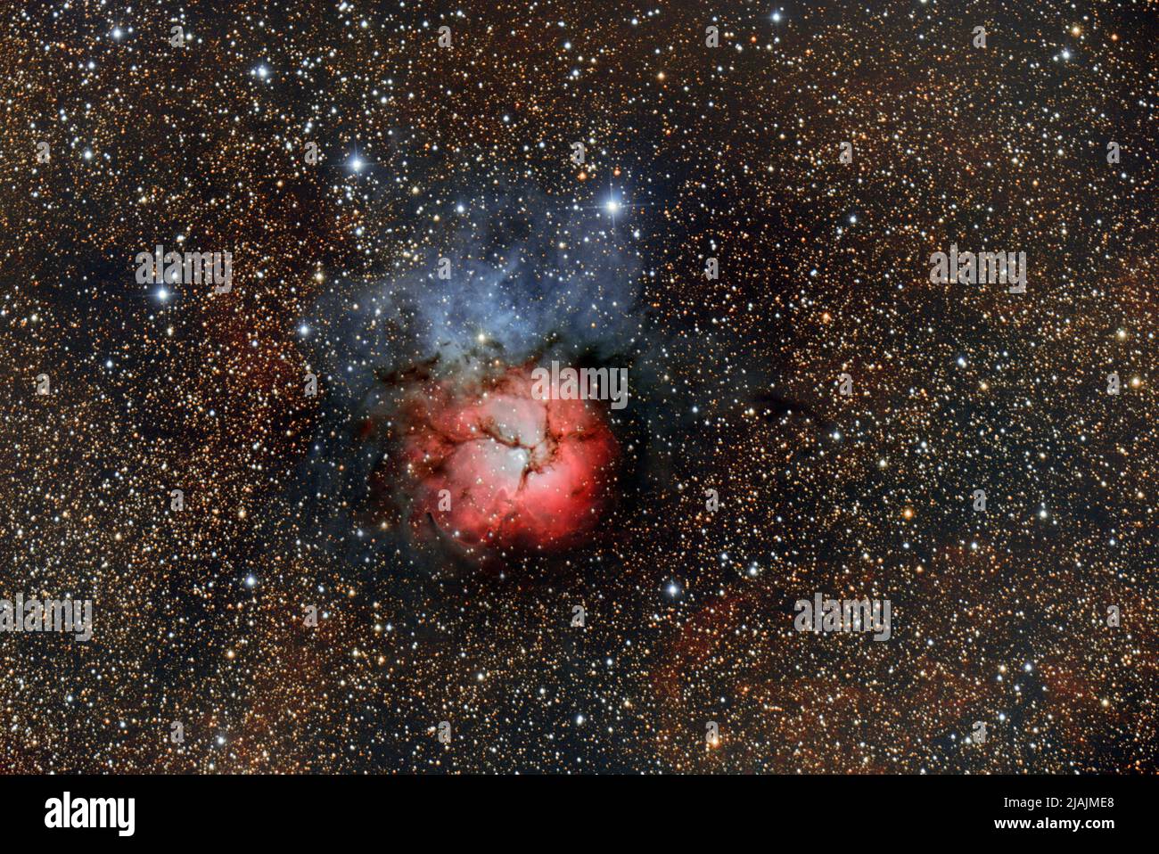 Trifid Nebula, Messier 20. Foto Stock