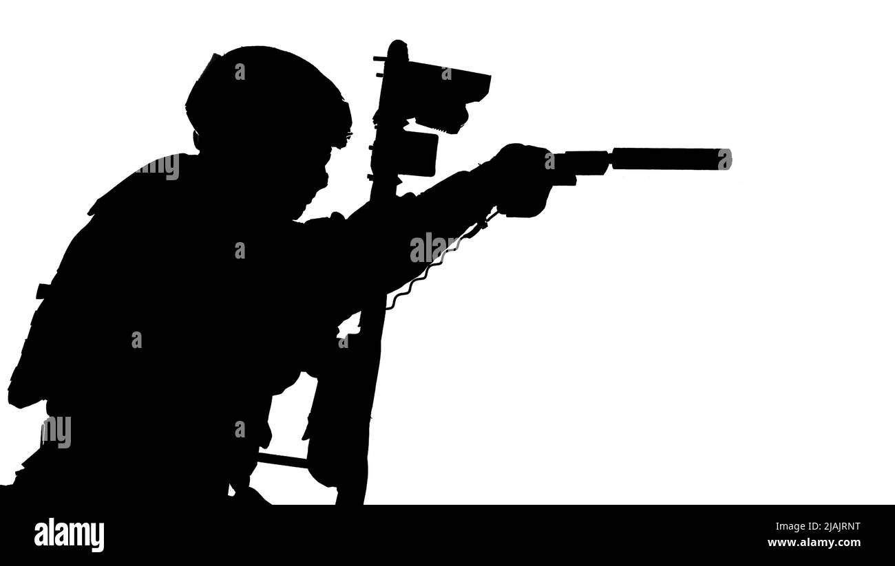 Combattente della squadra SWAT che si nasconde dietro lo scudo balistico e la pistola di puntamento. Foto Stock