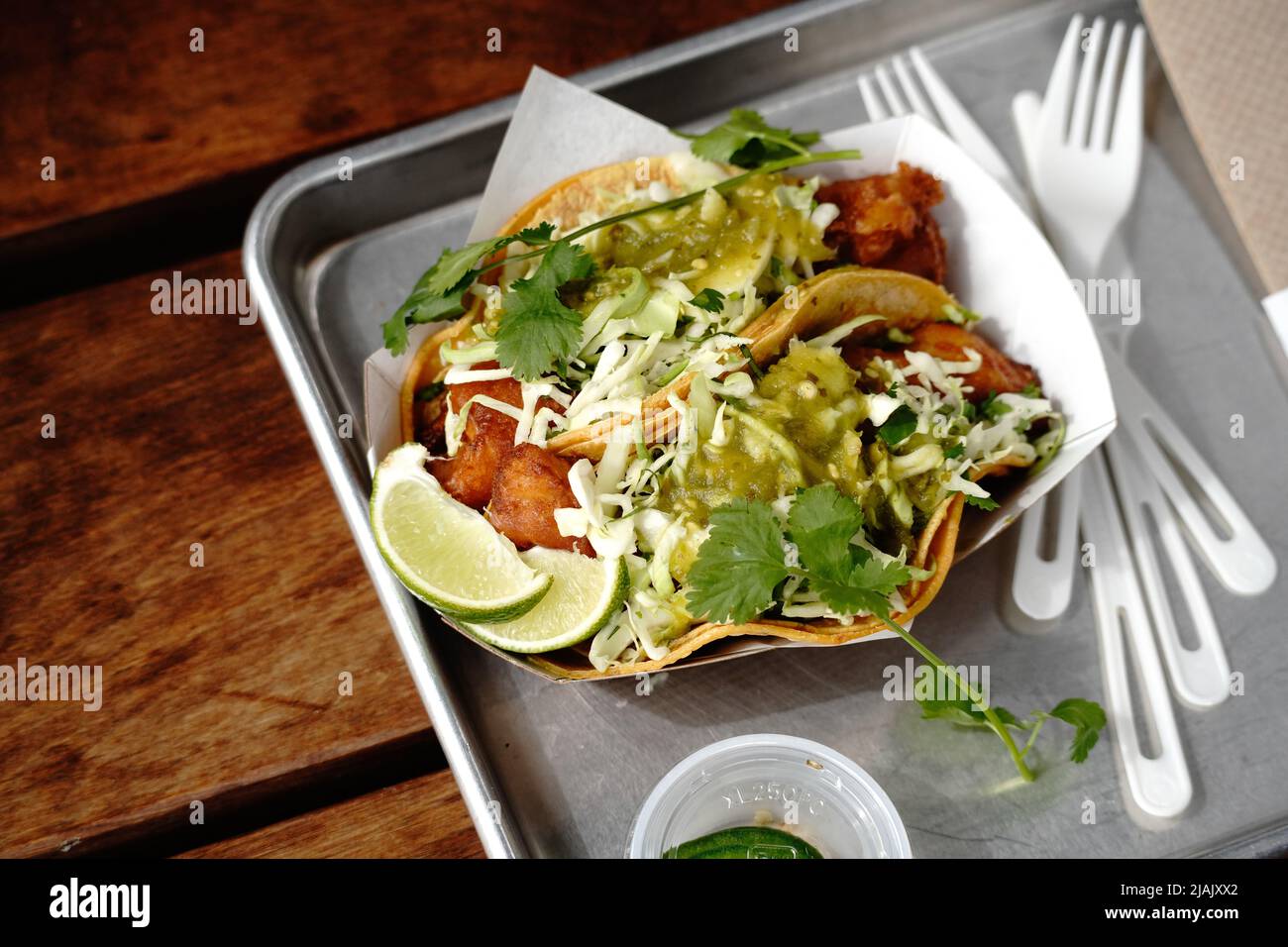 Tacos di pesce Foto Stock