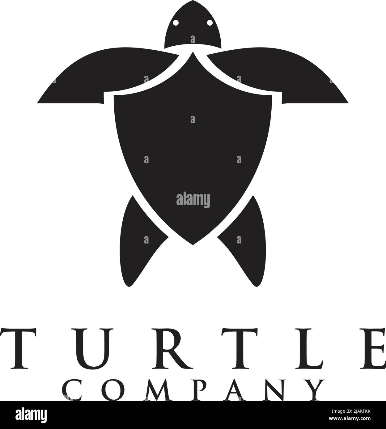 Modello di illustrazione vettoriale con icona del logo tartaruga Illustrazione Vettoriale