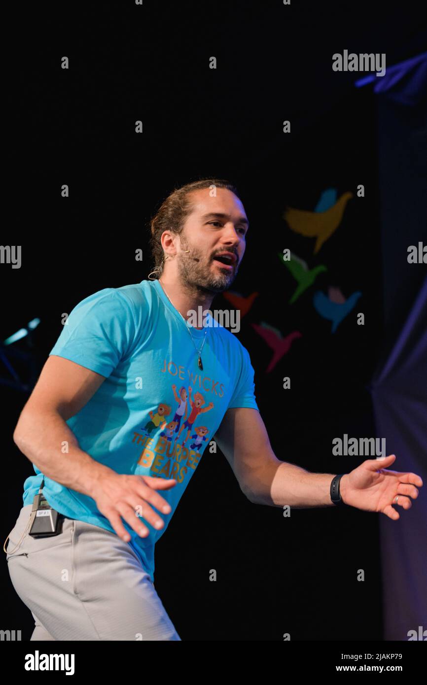 Hay-on-Wye, Galles, Regno Unito. 31th maggio 2022. Joe Wicks al Festival Hay 2022, Galles. Credit: Sam Hardwick/Alamy. Foto Stock