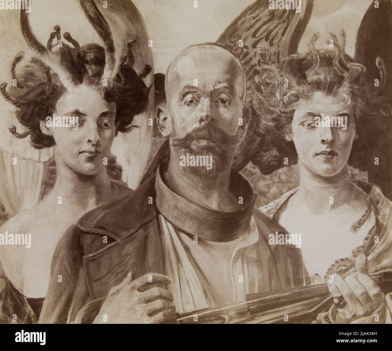 Su una stringa, riproduzione fotografica dell'immagine di Jacek Malczewski Krieger, Ignacy (1820 1889) Foto Stock