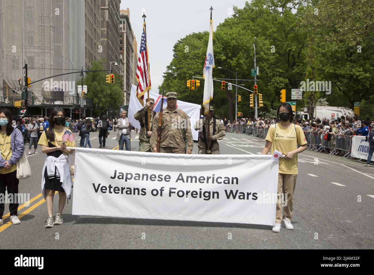 Prima parata del Japan Day a Central Park West a Manhattan il 15 maggio 2022 a New York City. Foto Stock