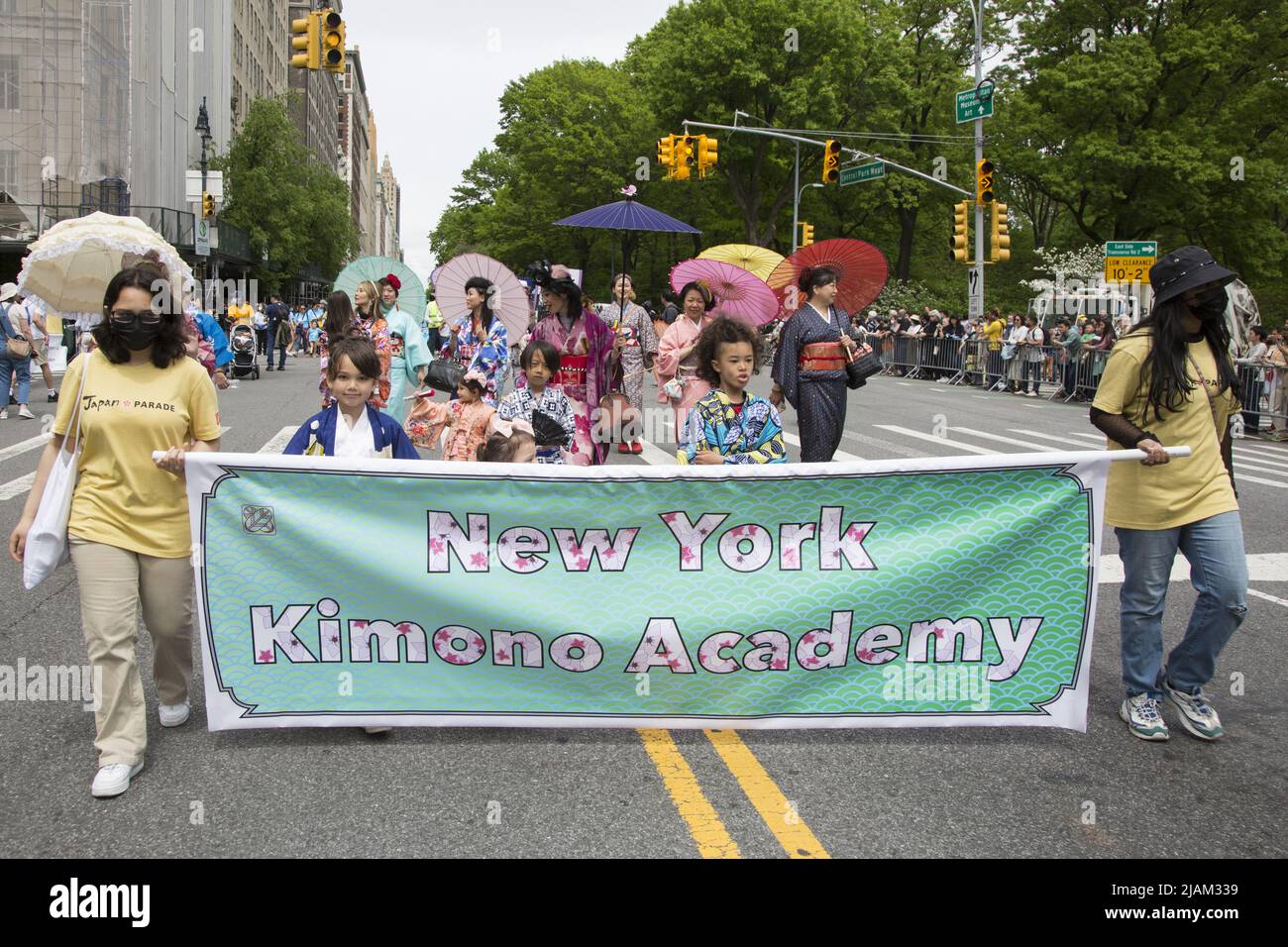 Prima parata del Japan Day a Central Park West a Manhattan il 15 maggio 2022 a New York City. Foto Stock