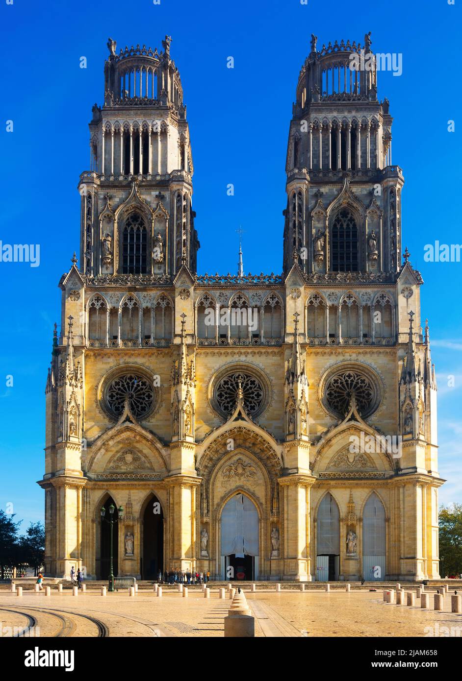 Cattedrale di Santa Croce di Orleans, Francia Foto Stock