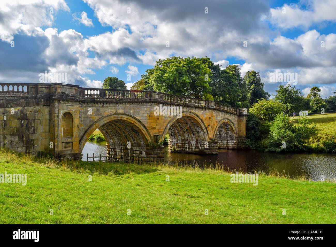 Paine's Bridge, Chatsworth House, Regno Unito Foto Stock