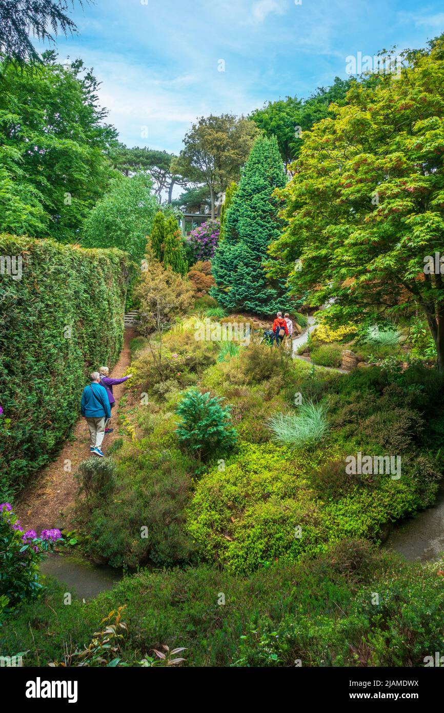 Giardini, Compton Acres, Poole, Dorset, Inghilterra Foto Stock