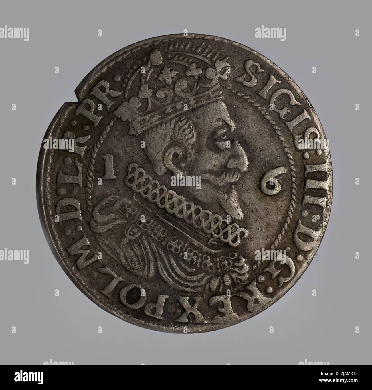 Falso Coin, Gdańsk Ort, 1623, Sigismund III Vasa (1587 1632) Foto Stock
