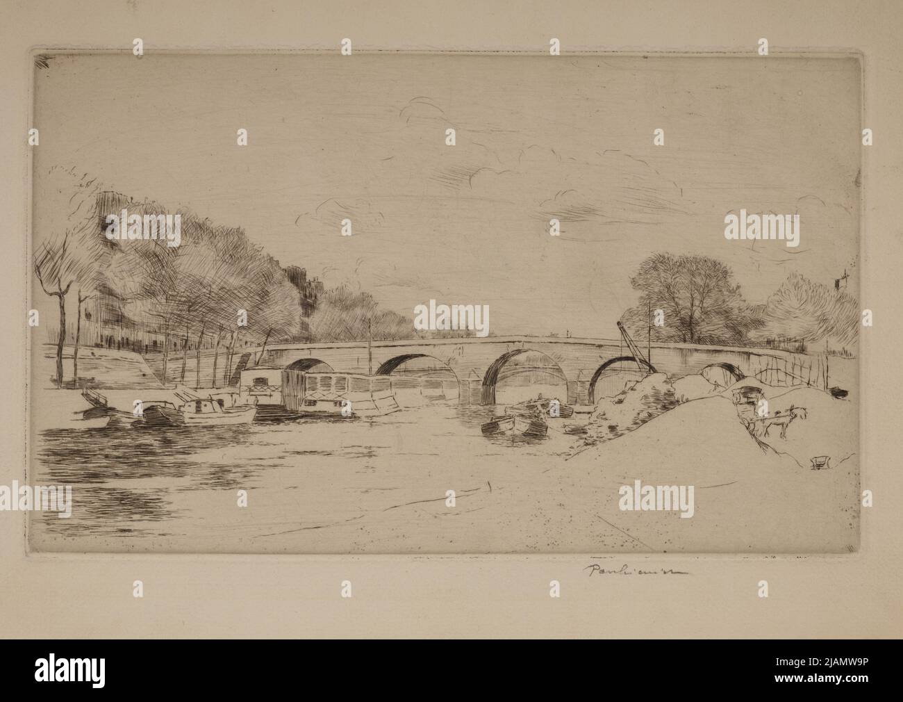 Pont Marie a Paris Pankiewicz, Józef (1866 1940) Foto Stock