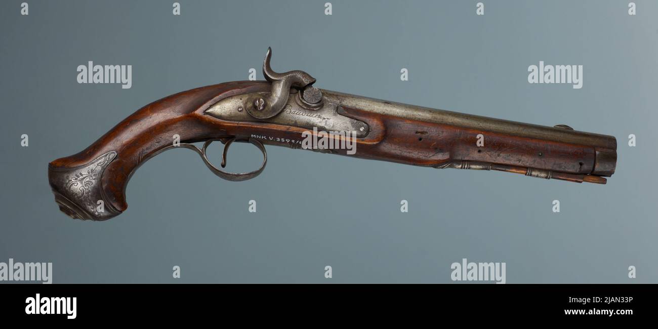 Pistola Caplock Bauduin (Fl. CA 1790), Lazaro Lazarino Foto Stock