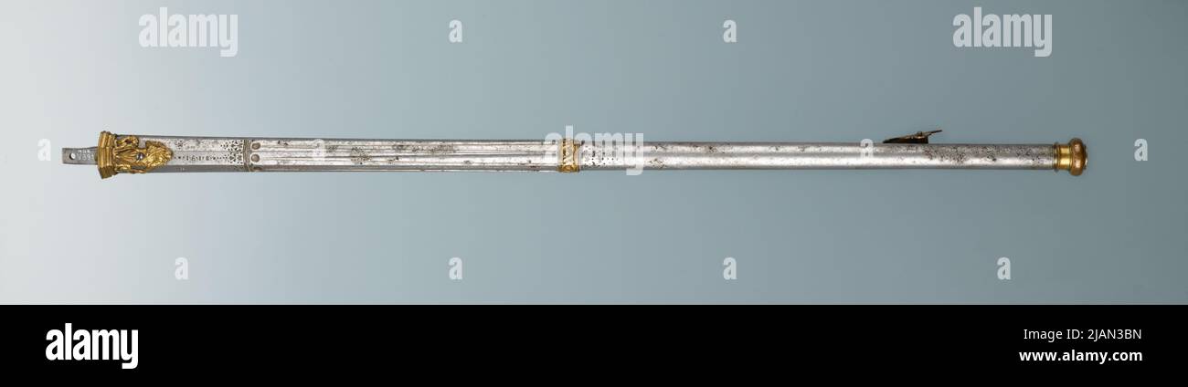 Canna con serratura circolare Bähr, H. (CA 1585 1627) Foto Stock