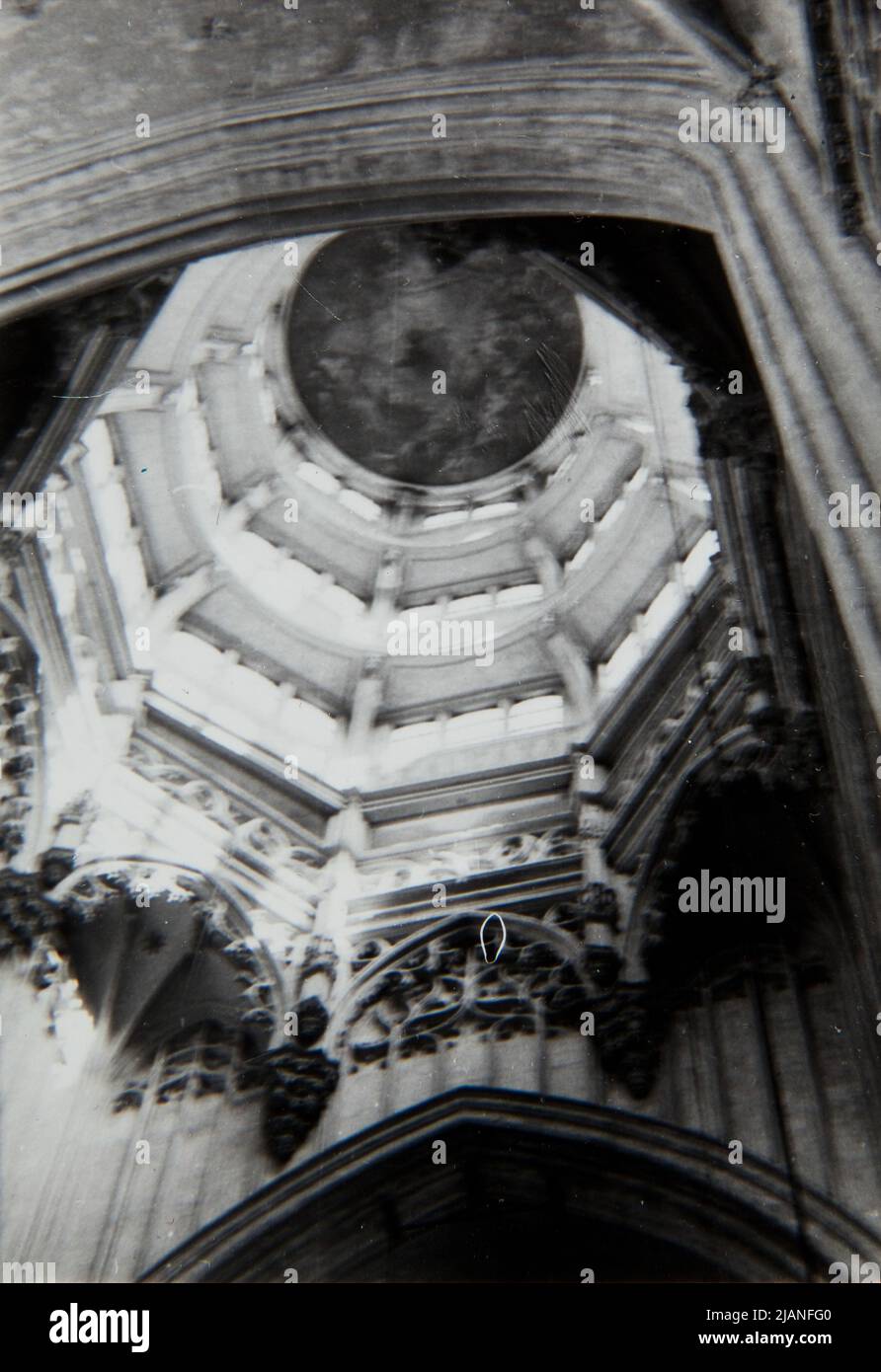 Antwerp vista architettura interno della cupola fotografia Foto Stock