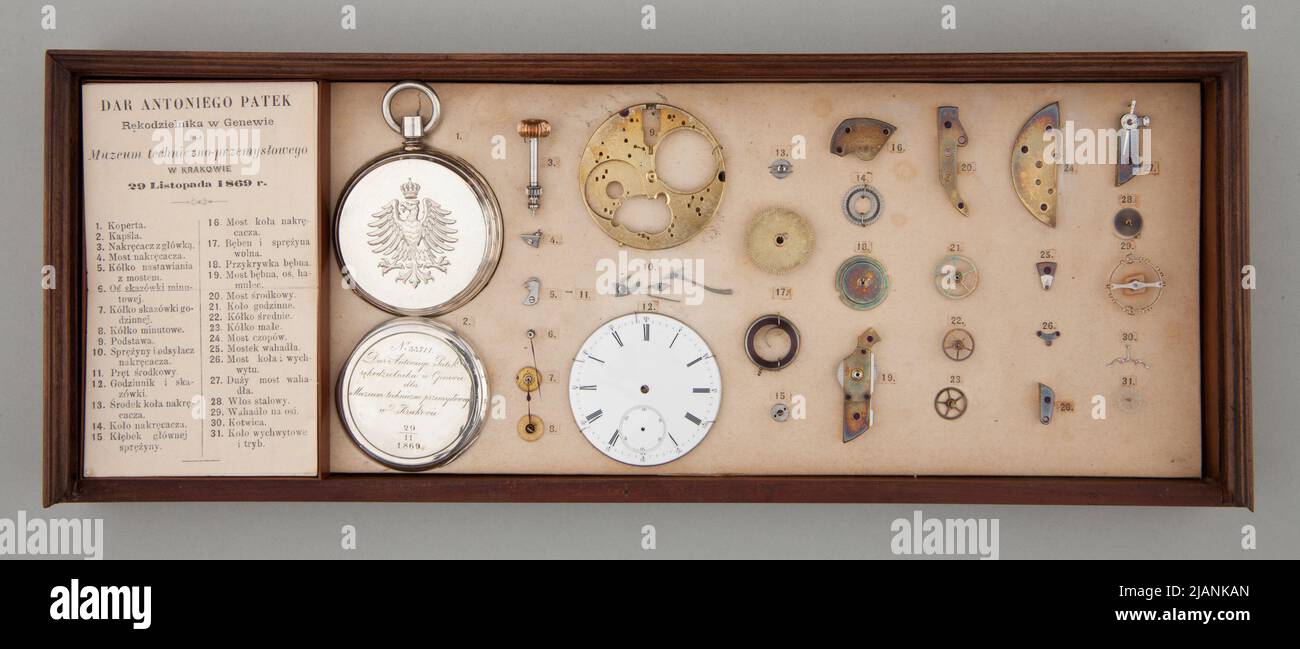 Custodia per orologio e display Patek, Antoni Foto Stock