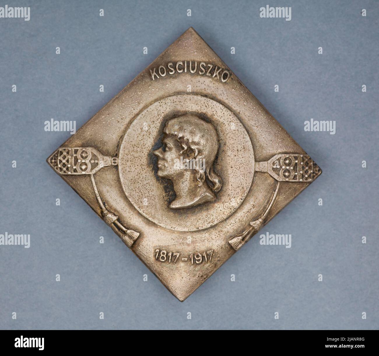 Distintivo commemorativo del 100th anniversario della morte di Tadeusz Kościuszko B Otnicki, Tadeusz (1858 1928) Foto Stock