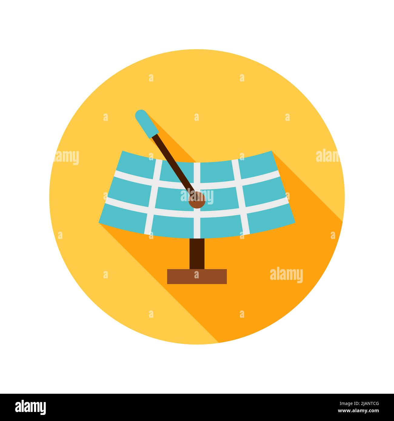 Icona del cerchio antenna satellitare Illustrazione Vettoriale