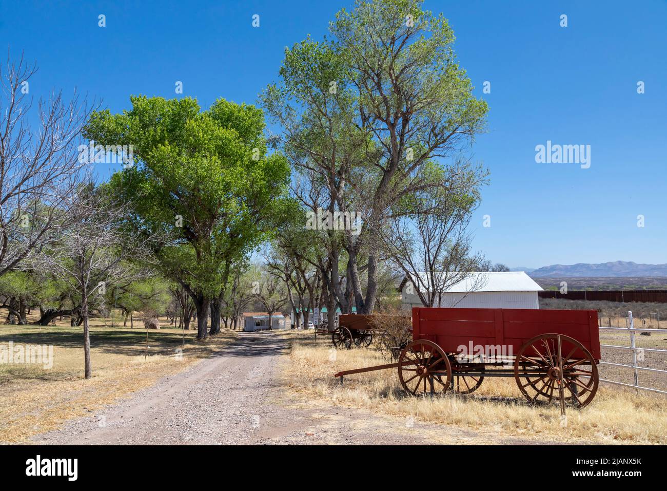 Douglas, Arizona - The Slaughter Ranch, nel sud-est dell'Arizona, al confine messicano. Originariamente chiamato il ranch di San Bernardino, era di proprietà del ranche Foto Stock