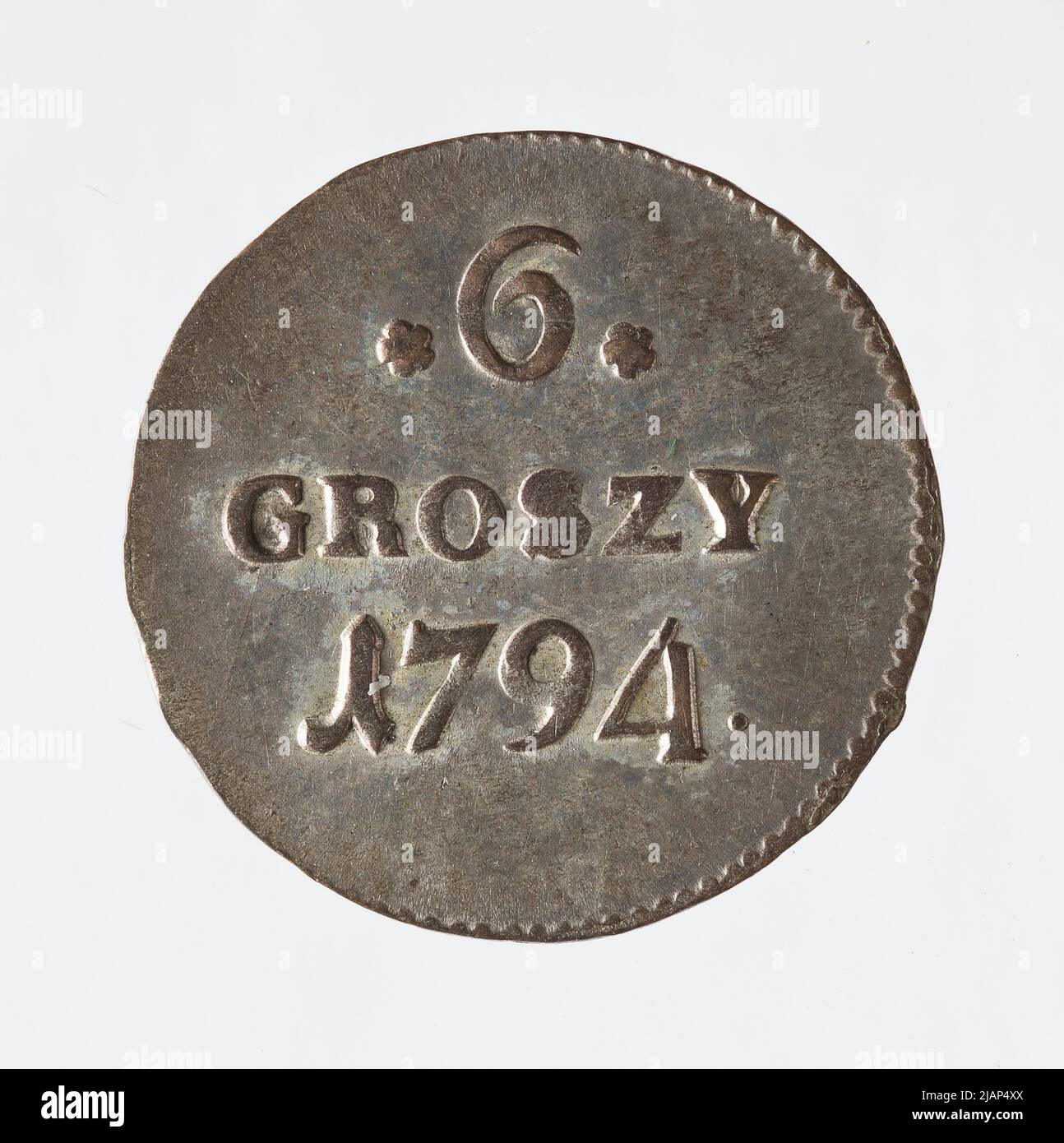 Stanisław agosto Poniatowski (1764–1795), 6 Crown groszy, Varsavia; 1794 Mint Varsavia, Stanis AW Agosto Poniatowski (1732 1798) Foto Stock