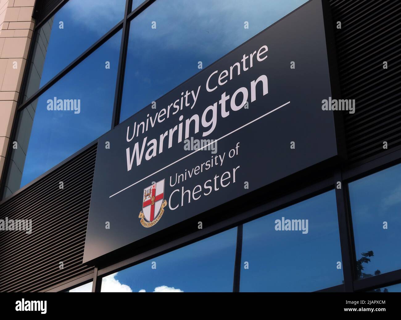 University Center Warrington, University of Chester, Time Square, Warrington, Cheshire, Inghilterra, Regno Unito, WA1 Foto Stock