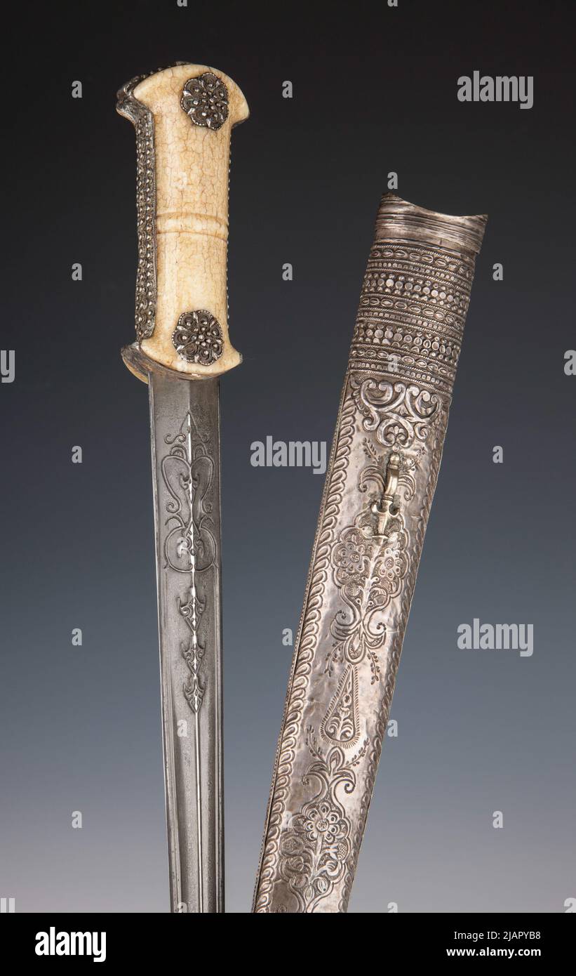 Coltello con guaina Foto Stock